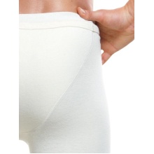 Medima Underwear Underpants with Fly (Angora and Wool) long white Men (Size M-L)